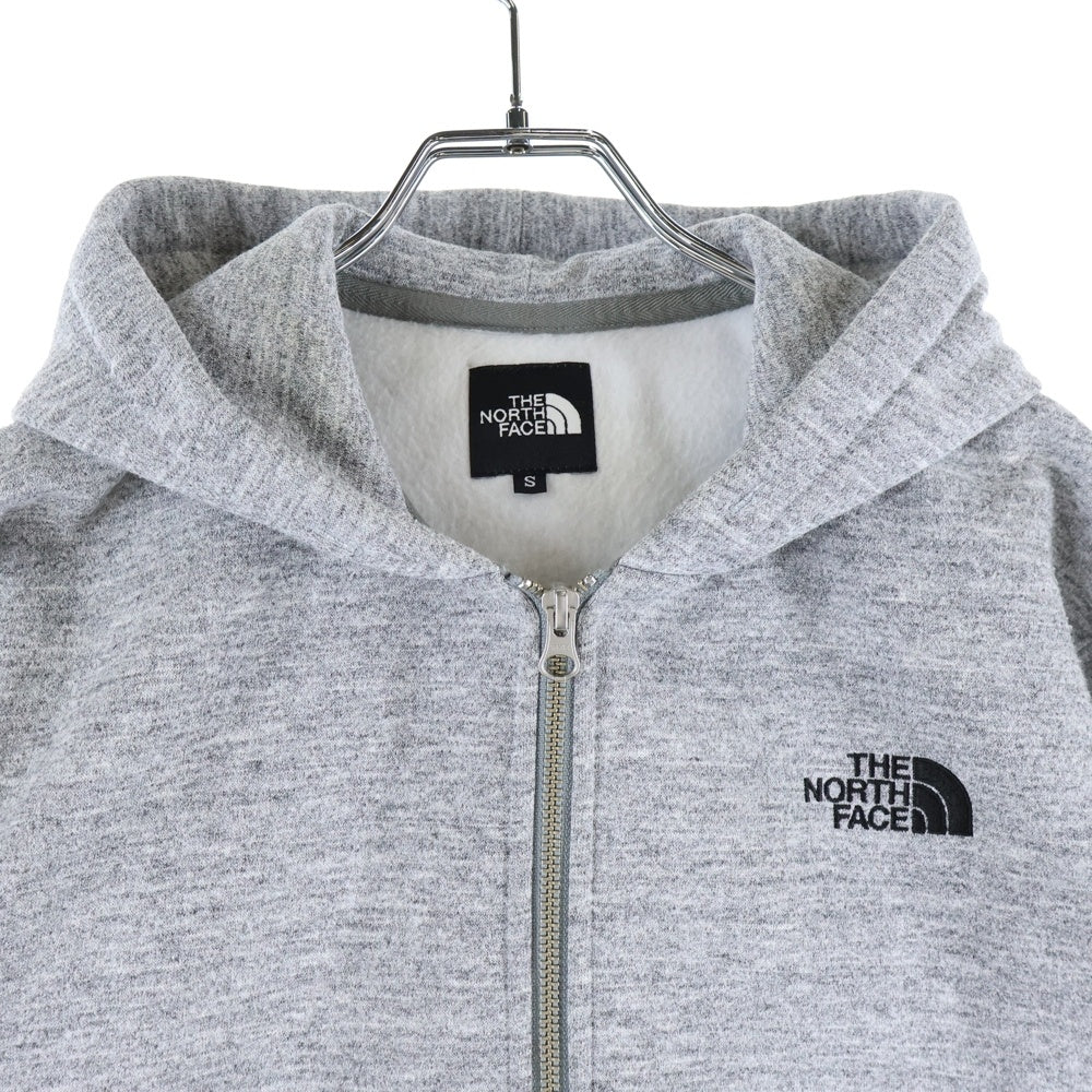 THE NORTH FACE(ザノースフェイス) SQUARE LOGO FULLZIP スクエアロゴ フルジップアップ フーデットジャケット グレー NT61836