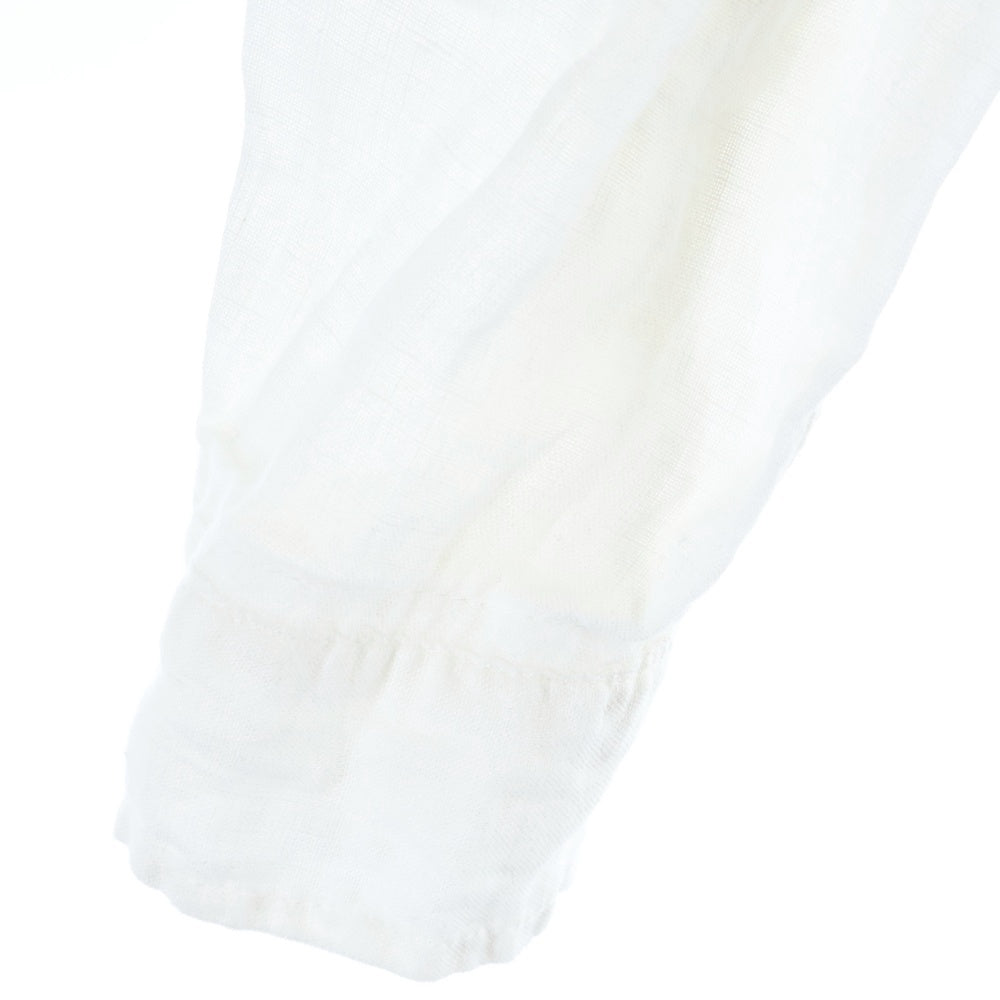 B:MING LIFE STORE by BEAMS(ビーミングライフストアバイビームス) 19SS ハードマンズ ボタンダウン リネン ロングスリーブ 長袖シャツ レディース ホワイト 93-11-0055-803