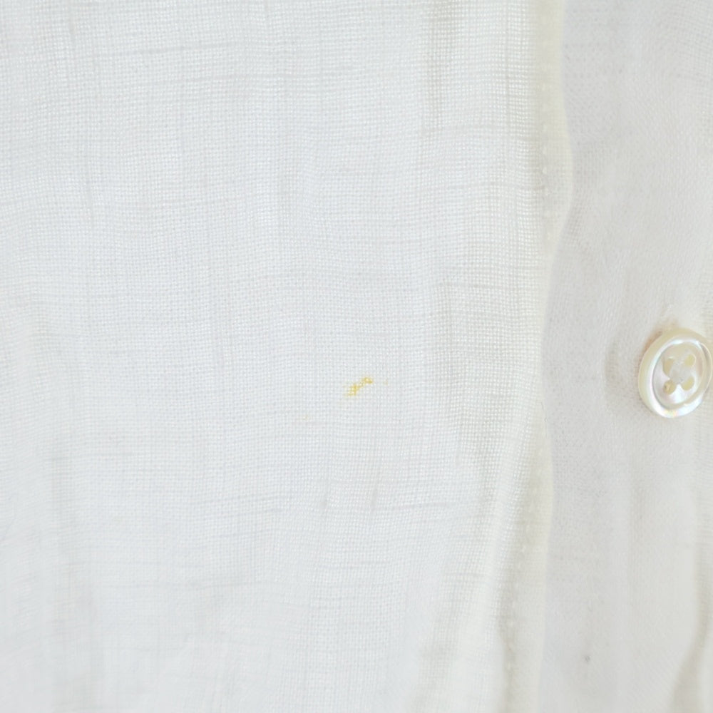 B:MING LIFE STORE by BEAMS(ビーミングライフストアバイビームス) 19SS ハードマンズ ボタンダウン リネン ロングスリーブ 長袖シャツ レディース ホワイト 93-11-0055-803