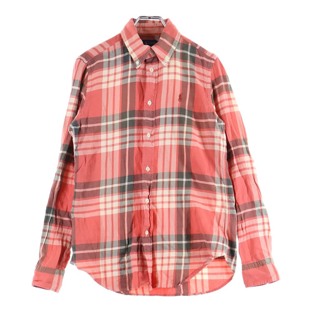 Polo GOLF Ralph Lauren(ポロゴルフラルフローレン) ロゴエンブロイダリー ボタンダウン チェックシャツ レディース マルチカラー
