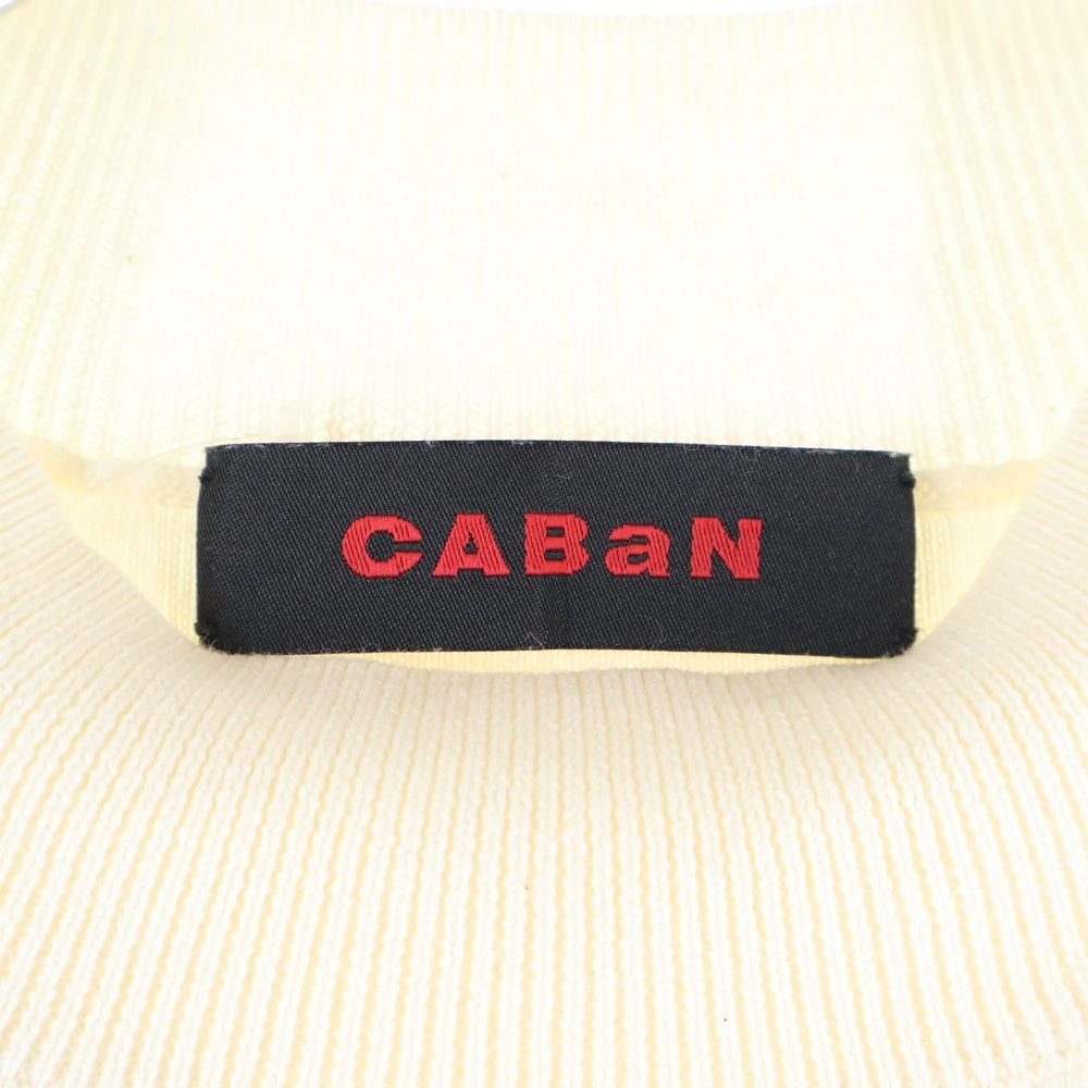 CABaN(キャバン) ノースリーブ ロングニットワンピース レディース ホワイト 39-02-94-02005