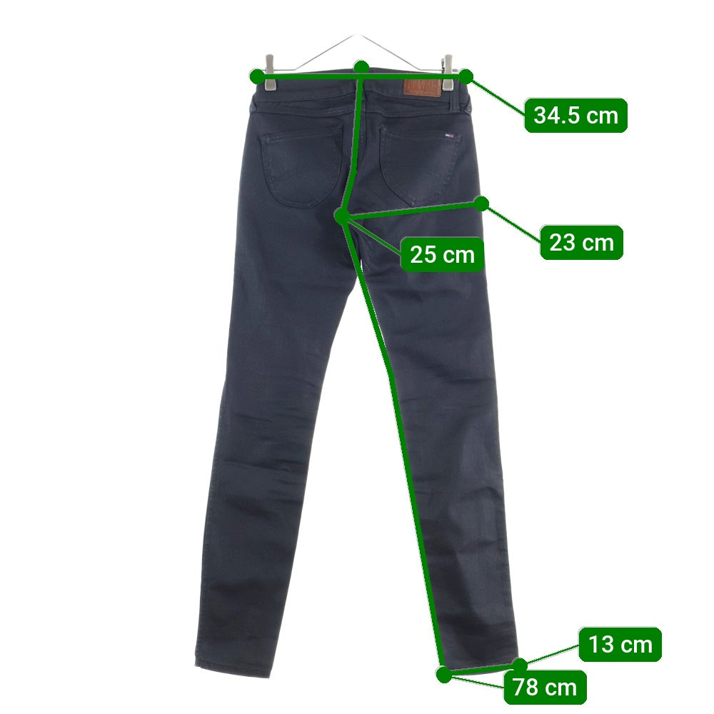 HILFIGER DENIM(ヒルフィガーデニム) Sophie Skinny Jeans ソフィー ジップフライ スキニー ジーンズ デニム レディース ブラック