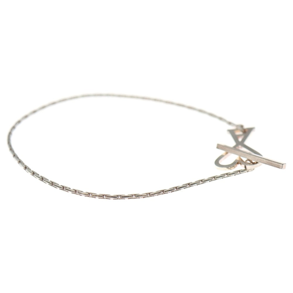 AMI Alexandre Mattiussi(アミアレクサンドルマテュッシ) ロゴ アンカー チェーン ブレスレット シルバー UJW917 361