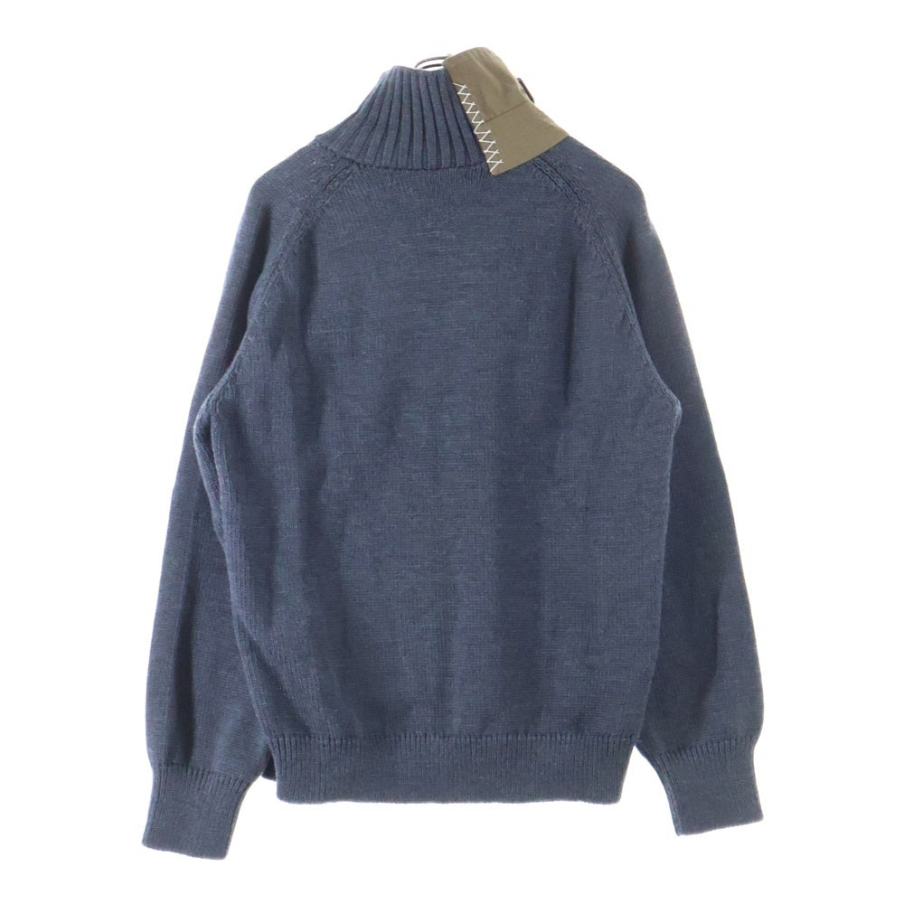 kolor(カラー) 21AW DOCKING KNIT ドッキングデザイン ウールニット セーター グレー 21WCM‐N01301