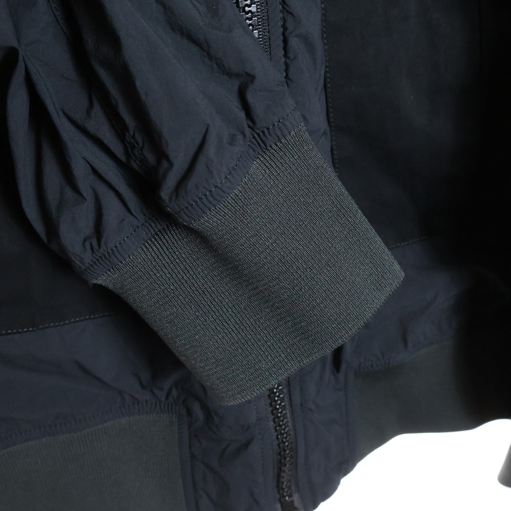 Ten C(テンシー) MIDLAYER NYLON BOMBER ガーメントダイ ナイロン タクテル コンボ フライト ボンバージャケット ブラック 21CTCUC01175