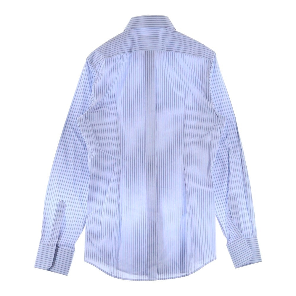 DOLCE & GABBANA(ドルチェアンドガッバーナ) GOLDライン ストライプ柄 長袖ドレスシャツ ブルー G5BN6T FR5SJ