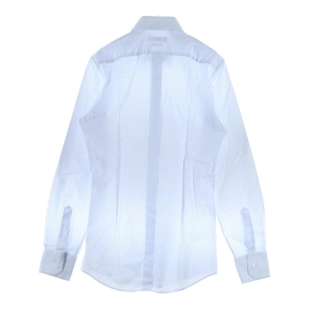 DOLCE & GABBANA(ドルチェアンドガッバーナ) GOLDライン ストライプ柄 長袖ドレスシャツ ブルー G5CX5T FR5XN