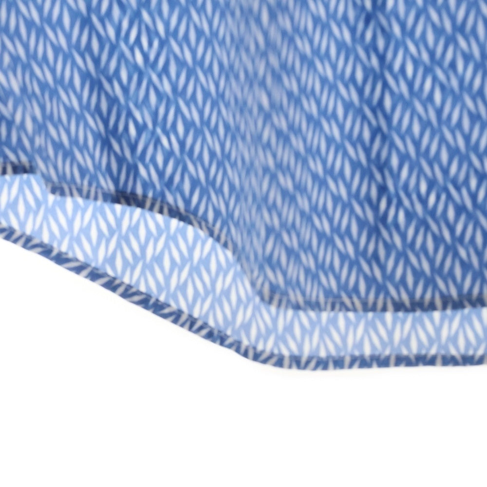 DOLCE & GABBANA(ドルチェアンドガッバーナ) GOLDライン 総柄 長袖ドレスシャツ ブルー/ホワイト G5CX5T FS50D