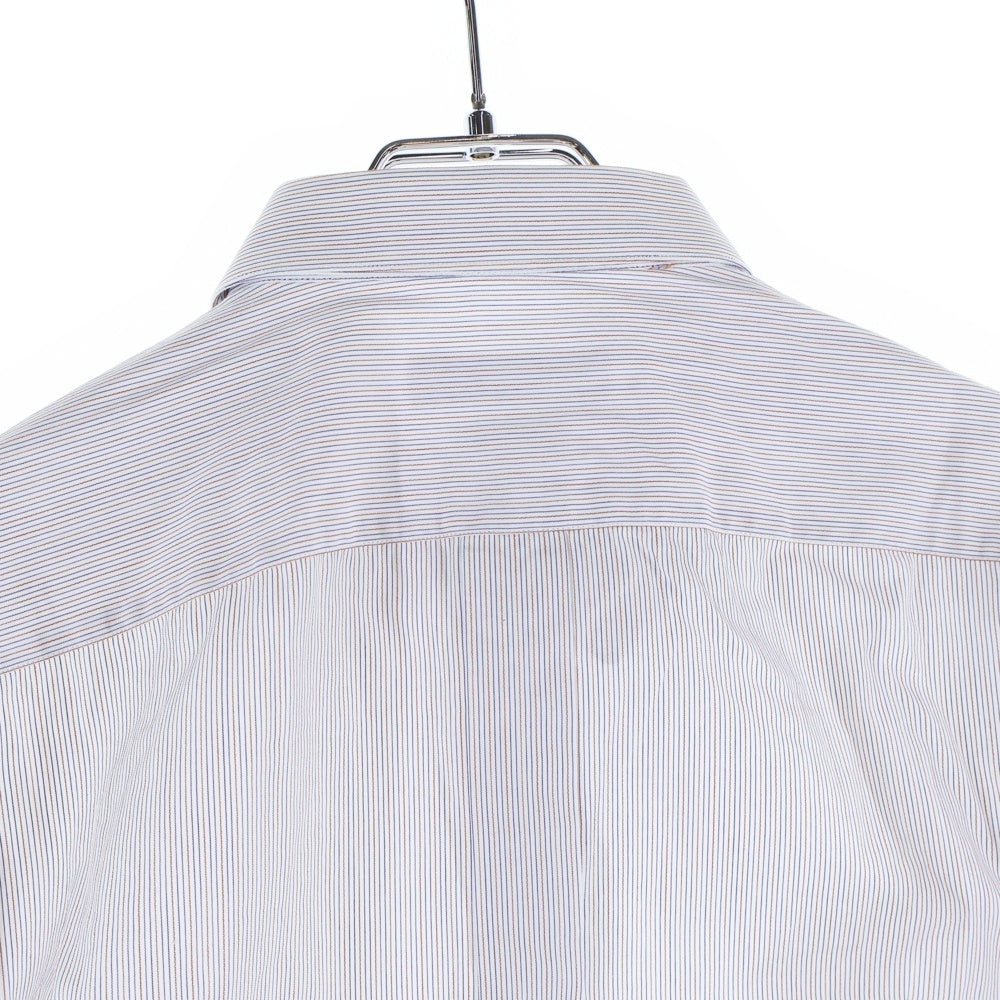 DOLCE & GABBANA(ドルチェアンドガッバーナ) GOLDライン 総柄 長袖ドレスシャツ ホワイト/ブルー/レッド G5BN5T FR5RZ