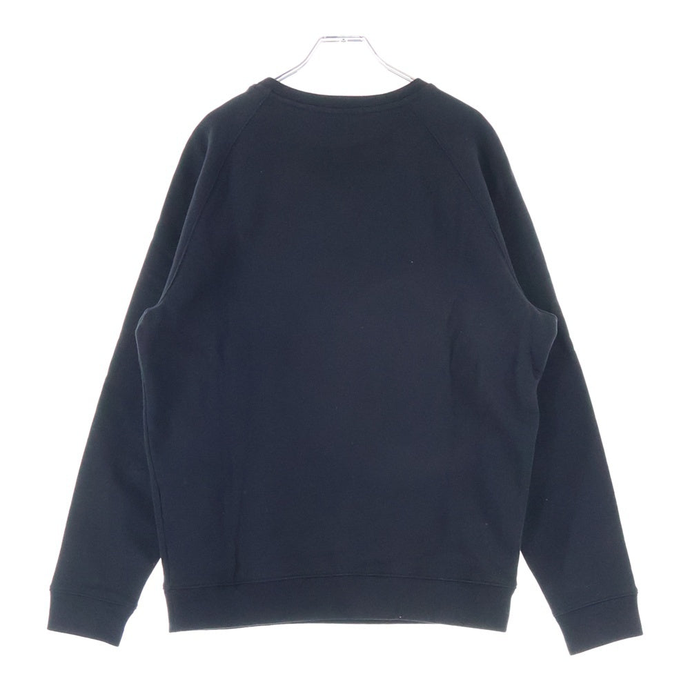 MSGM(エムエスジーエム) LOGO SWEAT フロントロゴプリント 長袖クルーネックスウェットトレーナー ブラック 2740MM104
