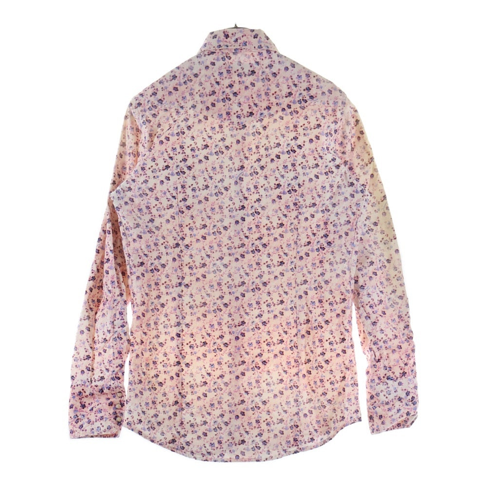 DSQUARED2(ディースクエアード) 花柄 コーデュロイ 長袖ウェスタンシャツ ピンク S71DM0109 S48208