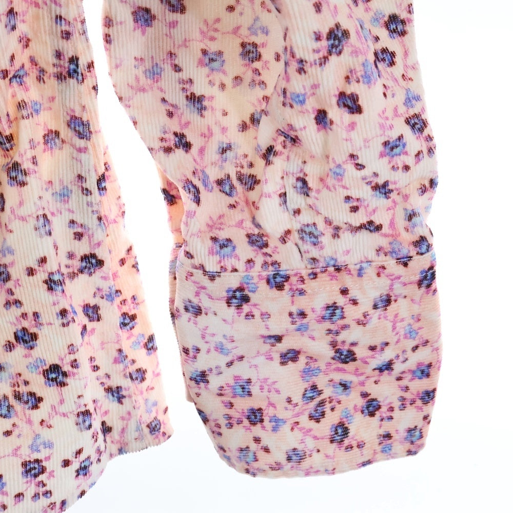 DSQUARED2(ディースクエアード) 花柄 コーデュロイ 長袖ウェスタンシャツ ピンク S71DM0109 S48208