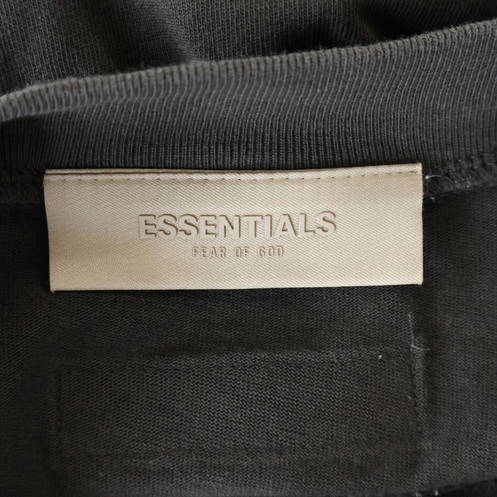 ESSENTIALS FEAR OF GOD(エッセンシャル フィアオブゴッド) 1977 フロントデザイン クルーネック カットソー 半袖Tシャツ ブラック