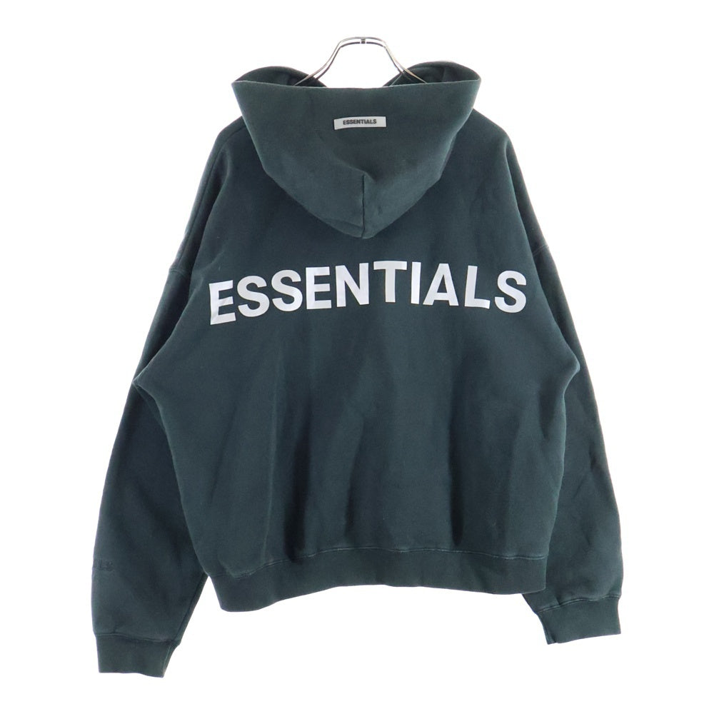 ESSENTIALS FEAR OF GOD(エッセンシャル フィアオブゴッド) バックロゴデザイン カンガルーポケット フーデッド スウェット パーカー ブラック
