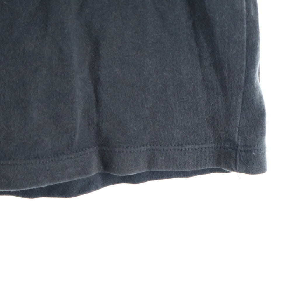 ESSENTIALS FEAR OF GOD(エッセンシャル フィアオブゴッド) バックフローラルフォトプリント 胸ロゴデザイン クルーネック カットソー 半袖Tシャツ ブラック