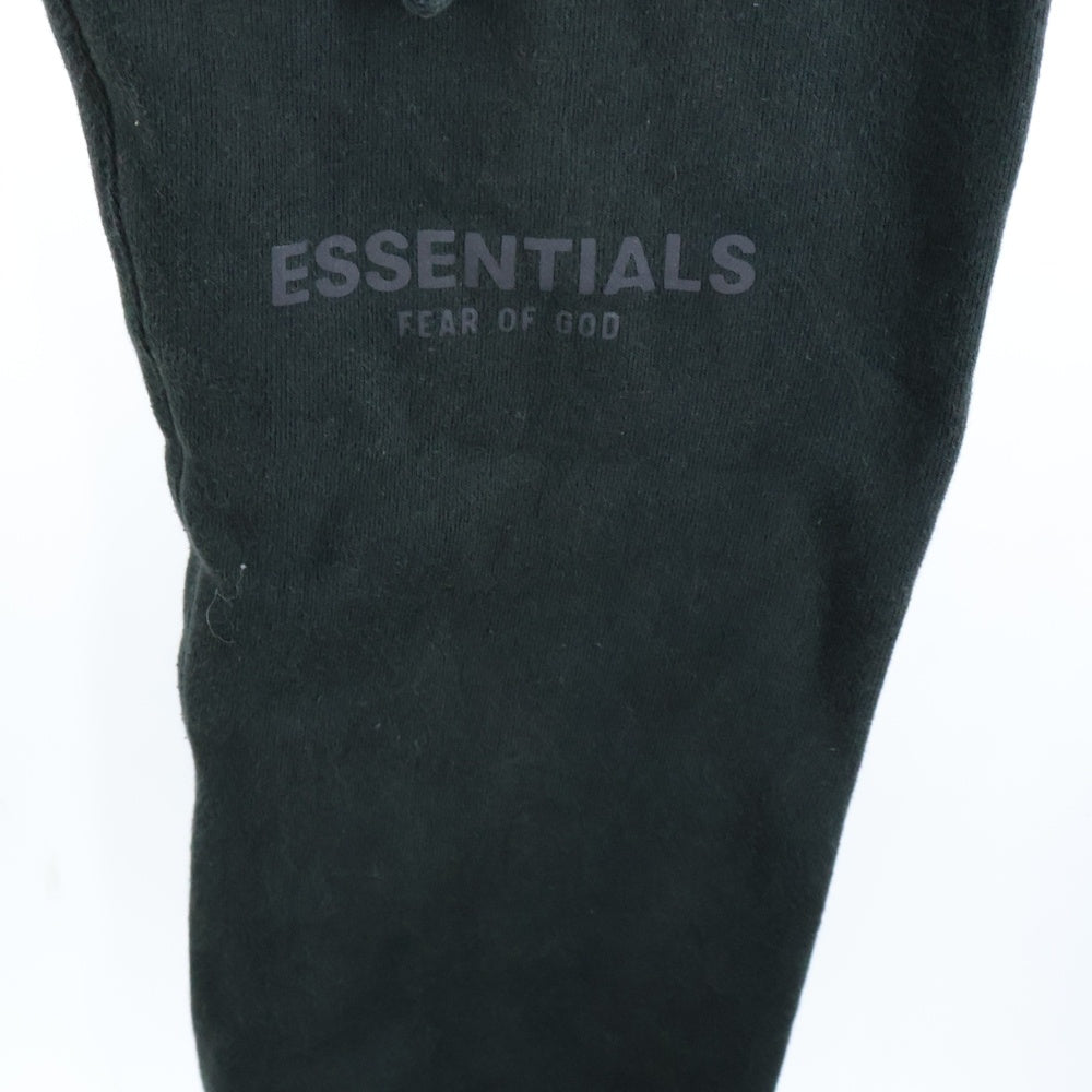 ESSENTIALS FEAR OF GOD(エッセンシャル フィアオブゴッド) フロントロゴデザイン マルチポケット ドローストリング スウェットパンツ ブラック