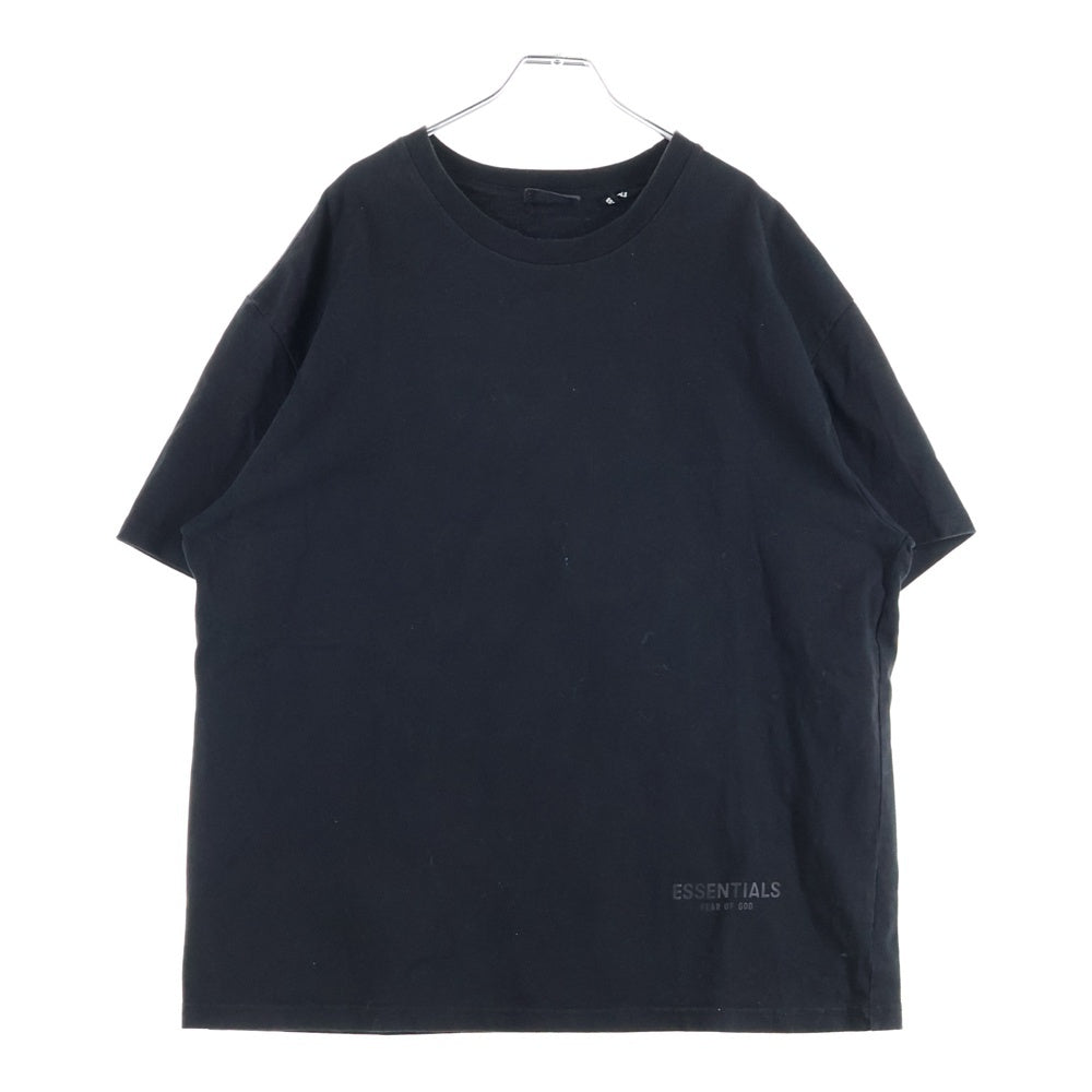ESSENTIALS FEAR OF GOD(エッセンシャル フィアオブゴッド) バックロゴデザイン クルーネック カットソー 半袖Tシャツ ブラック