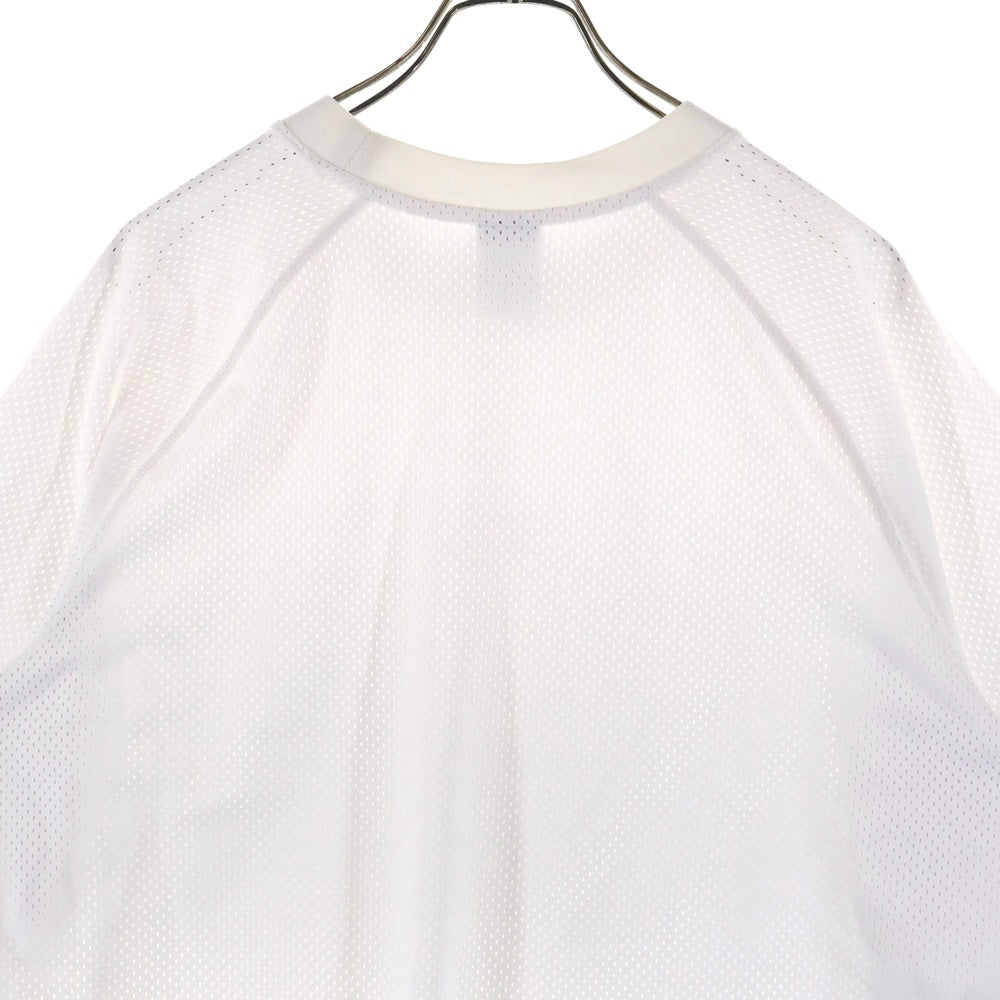 NIKE(ナイキ) AIR OVRSZD エアー オーバーサイズ フロントロゴデザイン クルーネック メッシュ半袖Tシャツ ホワイト DX0157-100