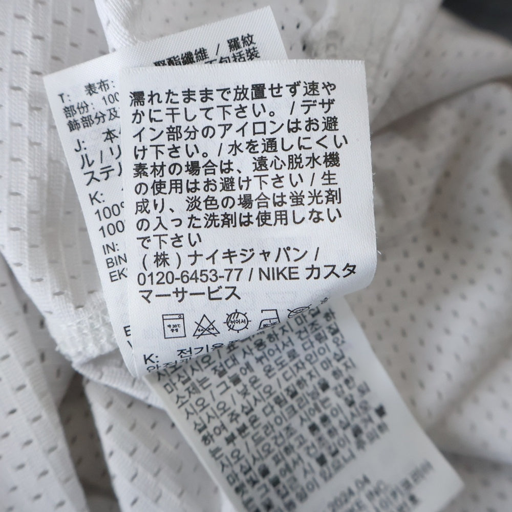 NIKE(ナイキ) AIR OVRSZD エアー オーバーサイズ フロントロゴデザイン クルーネック メッシュ半袖Tシャツ ホワイト DX0157-100