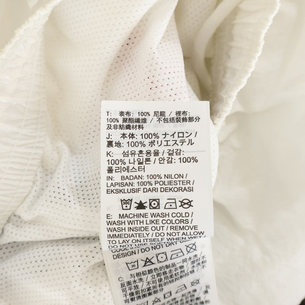 NIKE(ナイキ) SWOOSH フロントエンブロイダリーデザイン ドローストリング ナイロン ハーフパンツ ホワイト DD1093-100