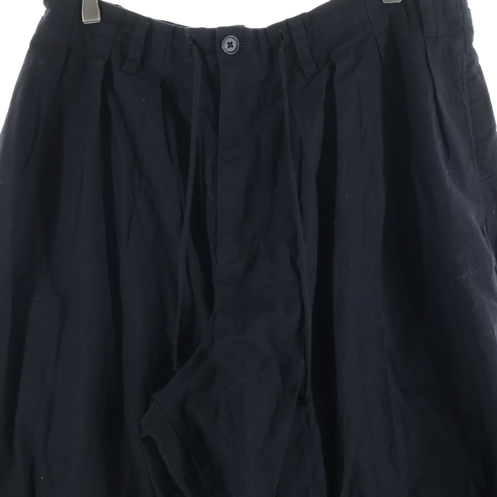 s'yte(サイト) コットンバルーンサルエルパンツ ブラック UY-P10-002