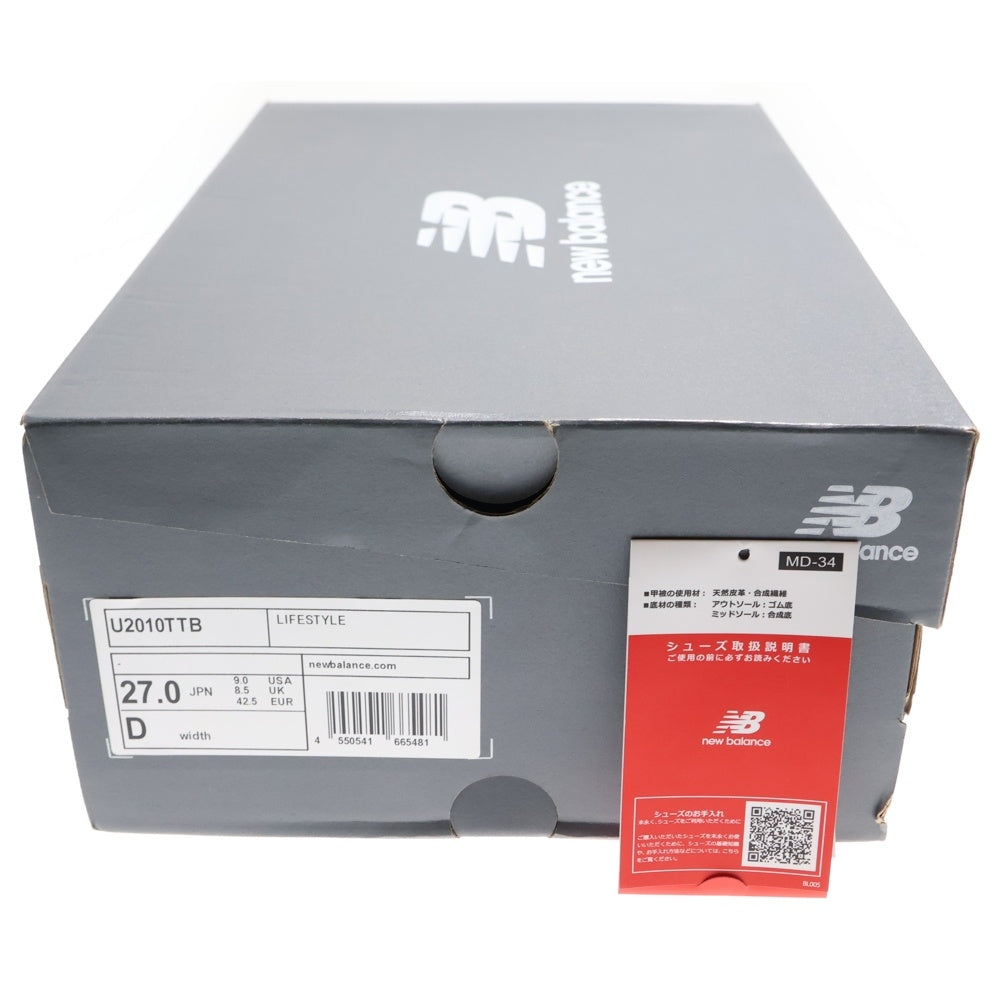 New Balance(ニューバランス) U2010TTB スウェード ローカットスニーカー ブラック US9/27cm