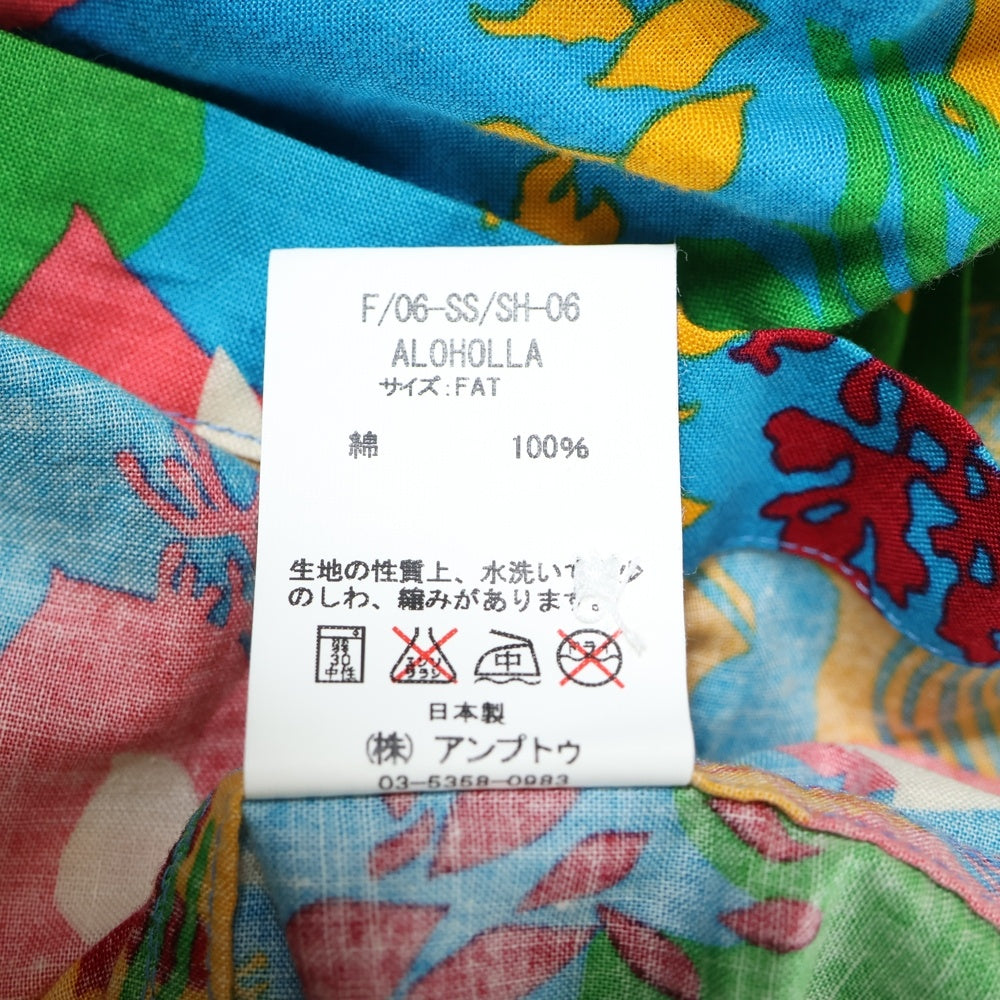 FAT(エフエーティー) 06SS 総柄 半袖開襟アロハシャツ マルチカラー F/06-SS/SH-06