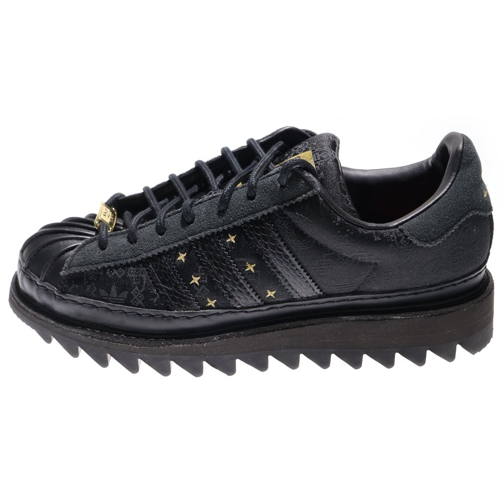 adidas(アディダス) ×CLOT SUPERSTAR LNY クロット スーパースター ローカットスニーカー ブラック US8/26.5cm JR5114