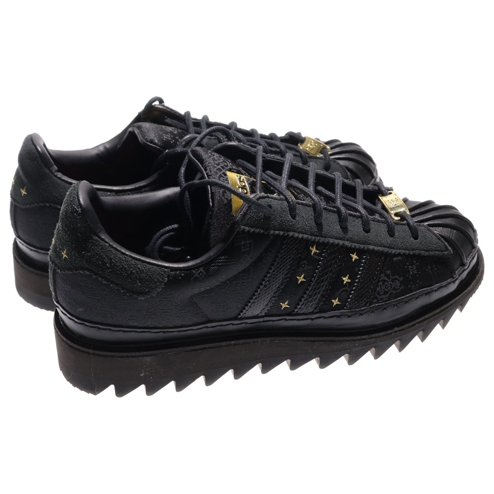 adidas(アディダス) ×CLOT SUPERSTAR LNY クロット スーパースター ローカットスニーカー ブラック US8/26.5cm JR5114