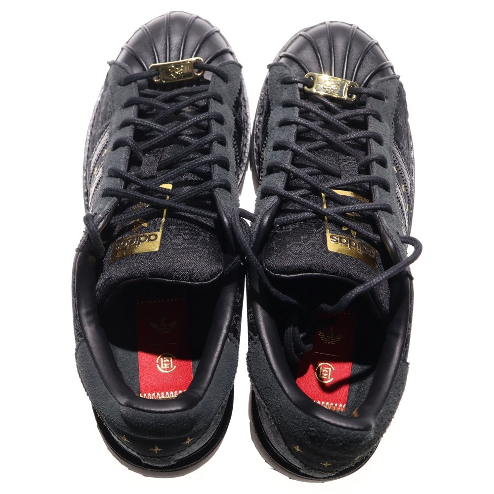 adidas(アディダス) ×CLOT SUPERSTAR LNY クロット スーパースター ローカットスニーカー ブラック US8/26.5cm JR5114