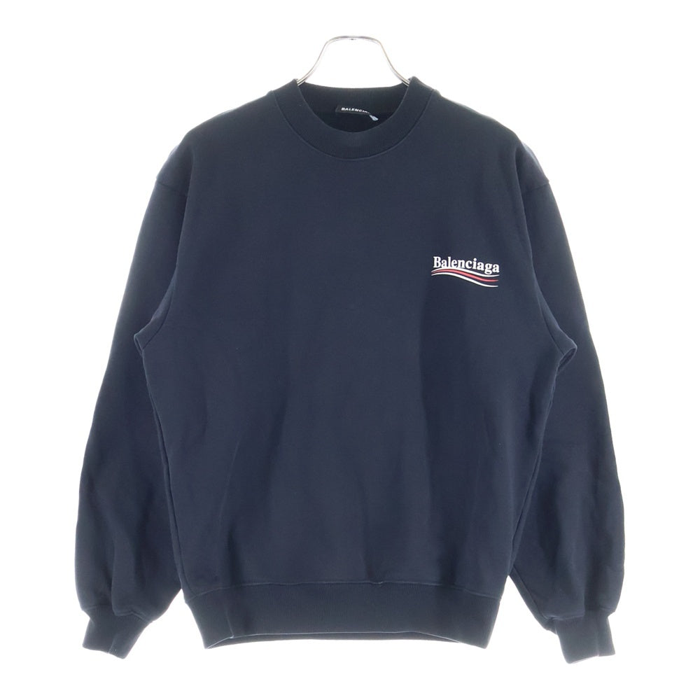BALENCIAGA(バレンシアガ) Campaign Logo Sweatshirt キャンペーン ロゴ スウェットシャツ トレーナー ブラック 556147