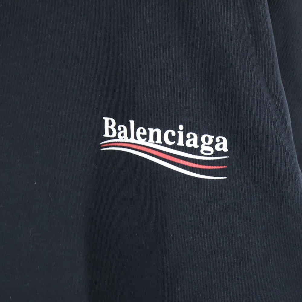 BALENCIAGA(バレンシアガ) Campaign Logo Sweatshirt キャンペーン ロゴ スウェットシャツ トレーナー ブラック 556147