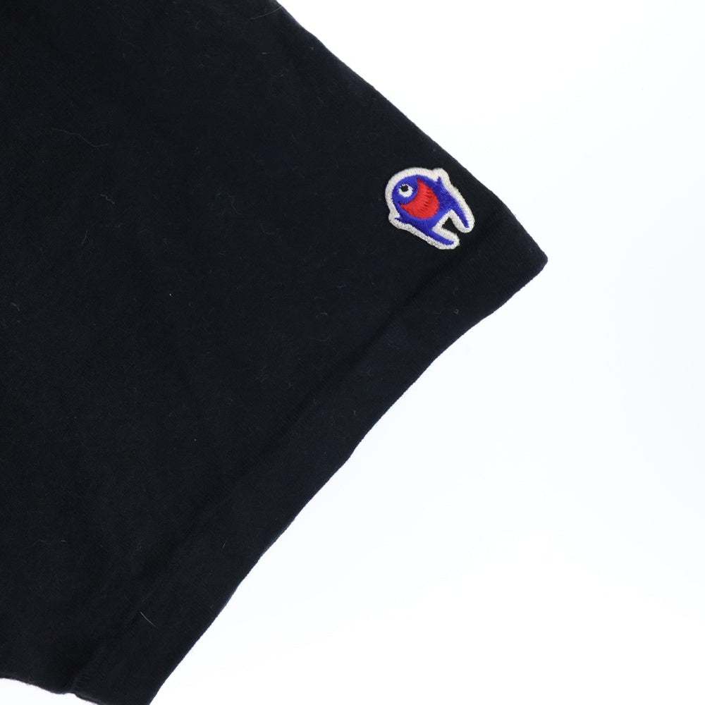 READY MADE(レディメイド) 21SS COLLAPSED FACE T-SHIRT フェイスプリント クルーネック 半袖Tシャツ カットソー ブラック RE-CO-BK-00-00-143