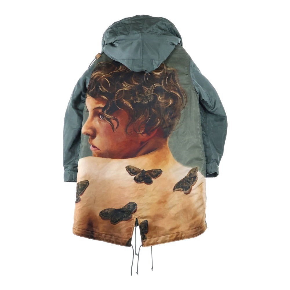 UNDERCOVER(アンダーカバー) 21AW INSOMNIA MARKUS AKESSON パネルアートプリント Peツイル モッズコート カーキ UC2A4306