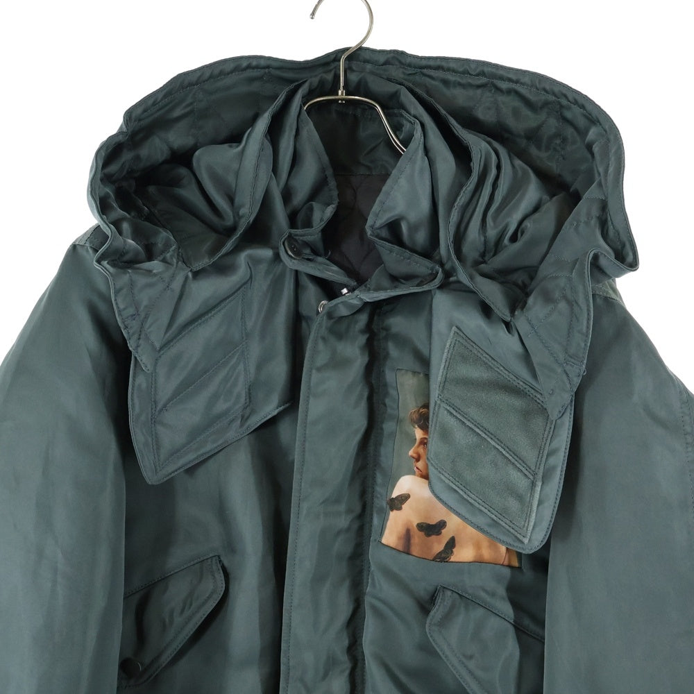 UNDERCOVER(アンダーカバー) 21AW INSOMNIA MARKUS AKESSON パネルアートプリント Peツイル モッズコート カーキ UC2A4306