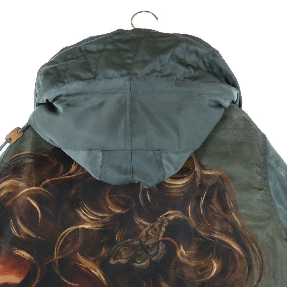 UNDERCOVER(アンダーカバー) 21AW INSOMNIA MARKUS AKESSON パネルアートプリント Peツイル モッズコート カーキ UC2A4306