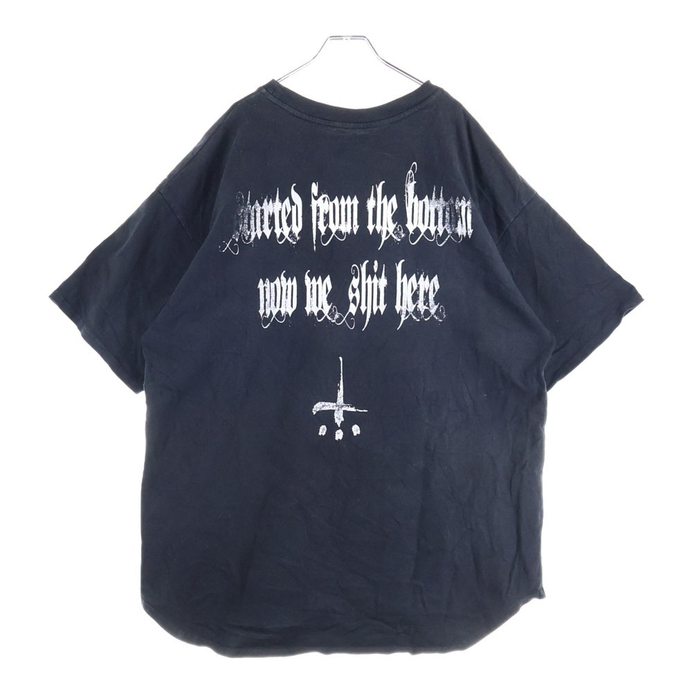 cvtvlist(カタリスト) CTLS ヘビーウェイト 両面プリント クルーネック 半袖Tシャツ カットソー ブラック 2101090307