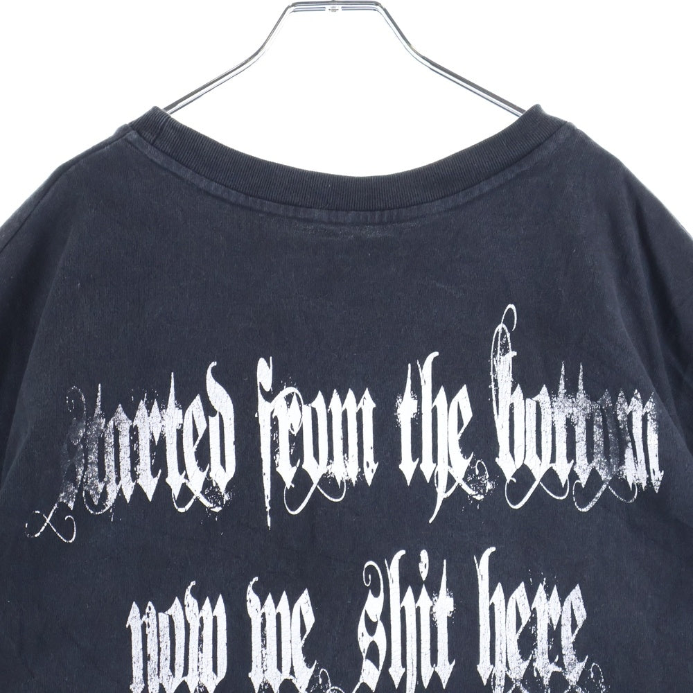 cvtvlist(カタリスト) CTLS ヘビーウェイト 両面プリント クルーネック 半袖Tシャツ カットソー ブラック 2101090307