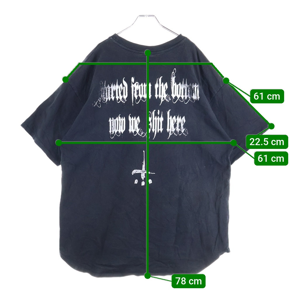 cvtvlist(カタリスト) CTLS ヘビーウェイト 両面プリント クルーネック 半袖Tシャツ カットソー ブラック 2101090307