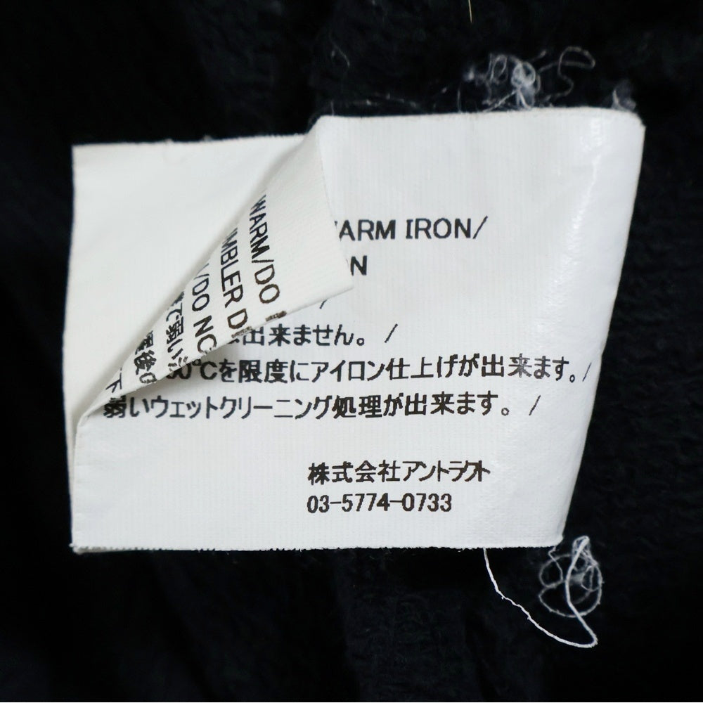 READY MADE(レディメイド) ×DENIM TEARS COTTON WREATH SWEAT SHORTS デニムティアーズ コットン リース スウェットショーツ ハーフパンツ ブラック RE-DT-BK-00-00-17