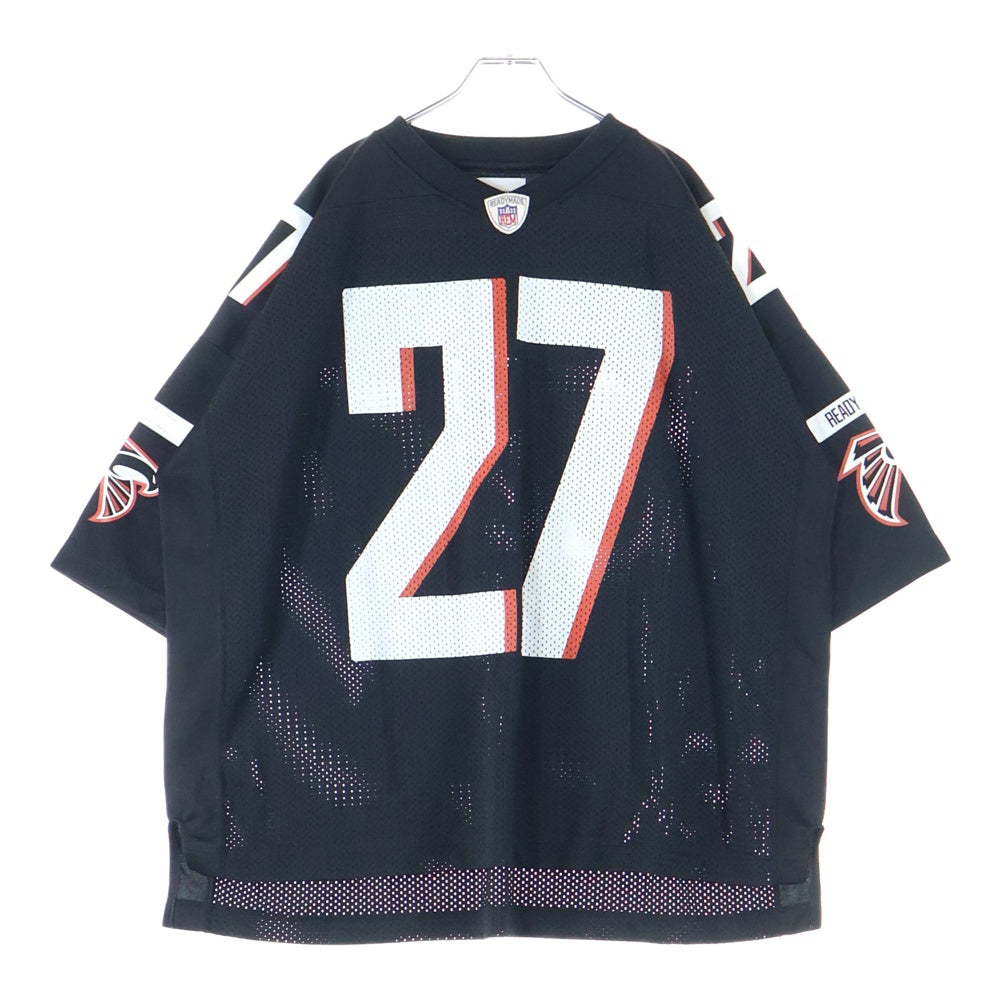 READY MADE(レディメイド) GAME SHIRT メッシュゲームシャツ 半袖Tシャツ カットソー ブラック RE-CO-BK-00-00-232