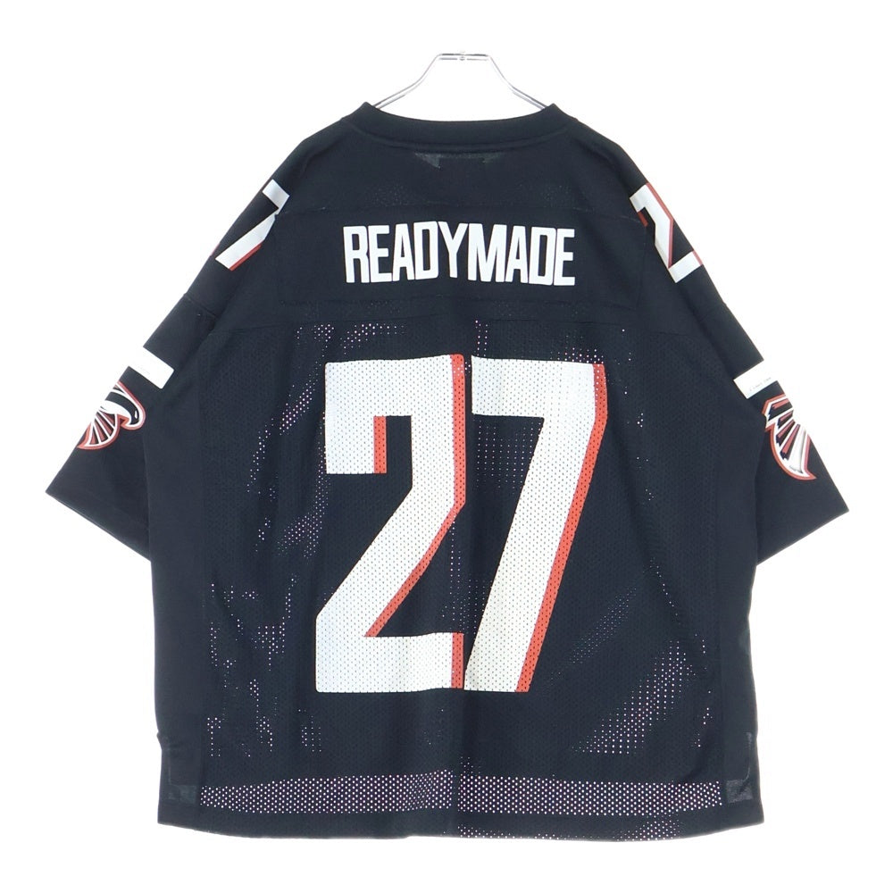 READY MADE(レディメイド) GAME SHIRT メッシュゲームシャツ 半袖Tシャツ カットソー ブラック RE-CO-BK-00-00-232