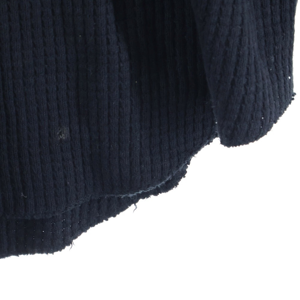 cvtvlist(カタリスト) CTLS ロゴ刺繍 サーマル 長袖Tシャツ カットソー ブラック 2001010303