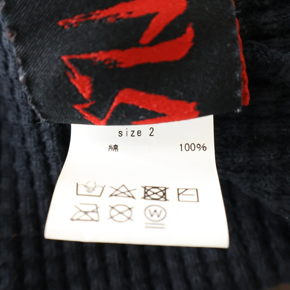 cvtvlist(カタリスト) CTLS ロゴ刺繍 サーマル 長袖Tシャツ カットソー ブラック 2001010303