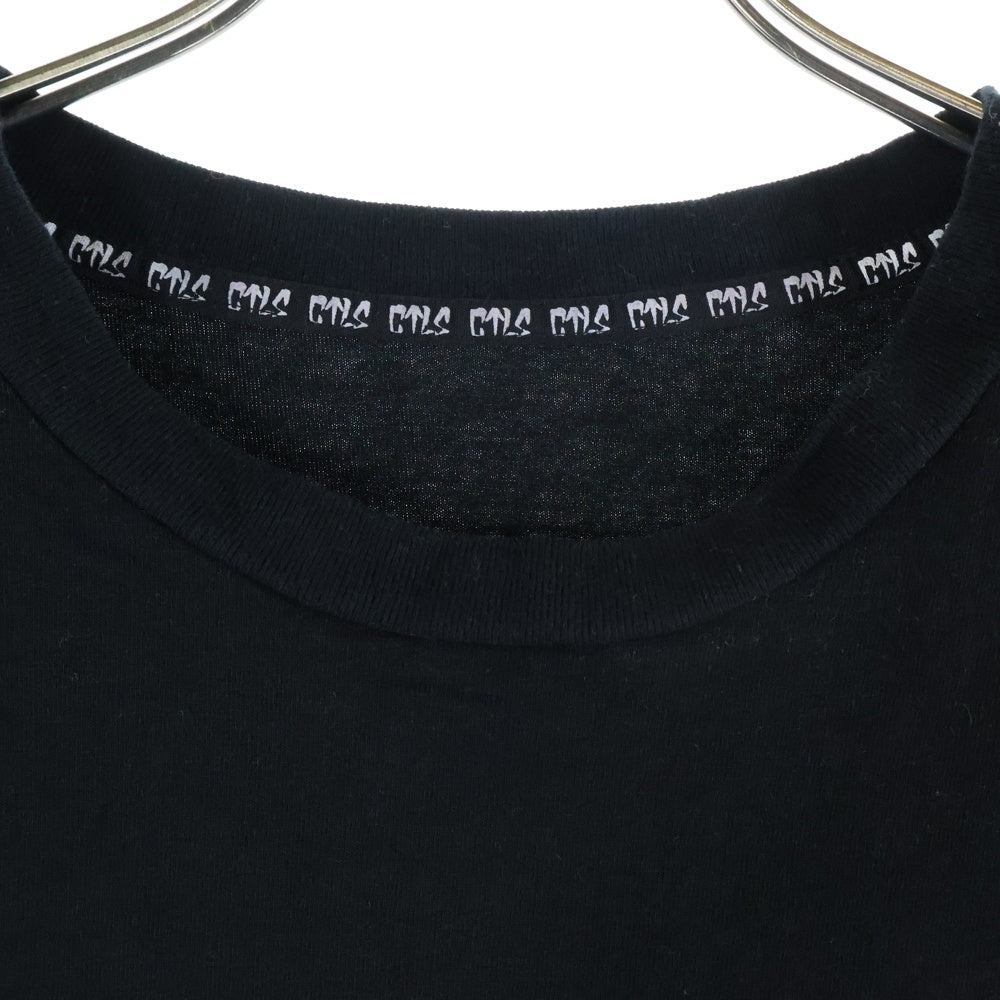 cvtvlist(カタリスト) CTLS 両面プリント クルーネック 半袖Tシャツ カットソー ブラック 2201060305