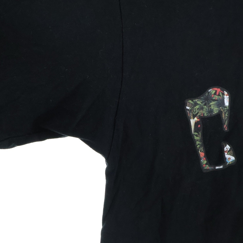 cvtvlist(カタリスト) CTLS 両面プリント クルーネック 半袖Tシャツ カットソー ブラック 2201060305