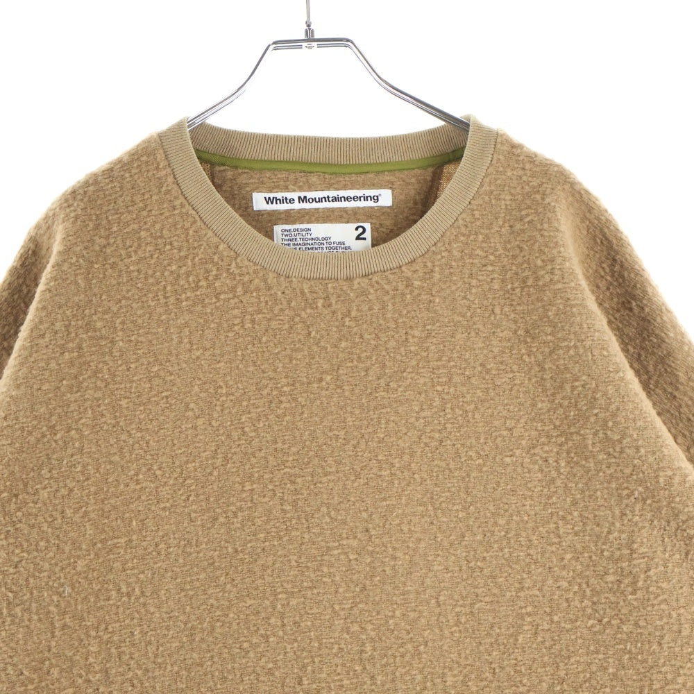White Mountaineering(ホワイトマウンテニアリング) 20AW TRIPLE LAYER LONG SLEEVES T-SHIRT 異素材 トリプルレイヤード ロングスリーブカットソー 長袖Tシャツ ブラウン WM2073521