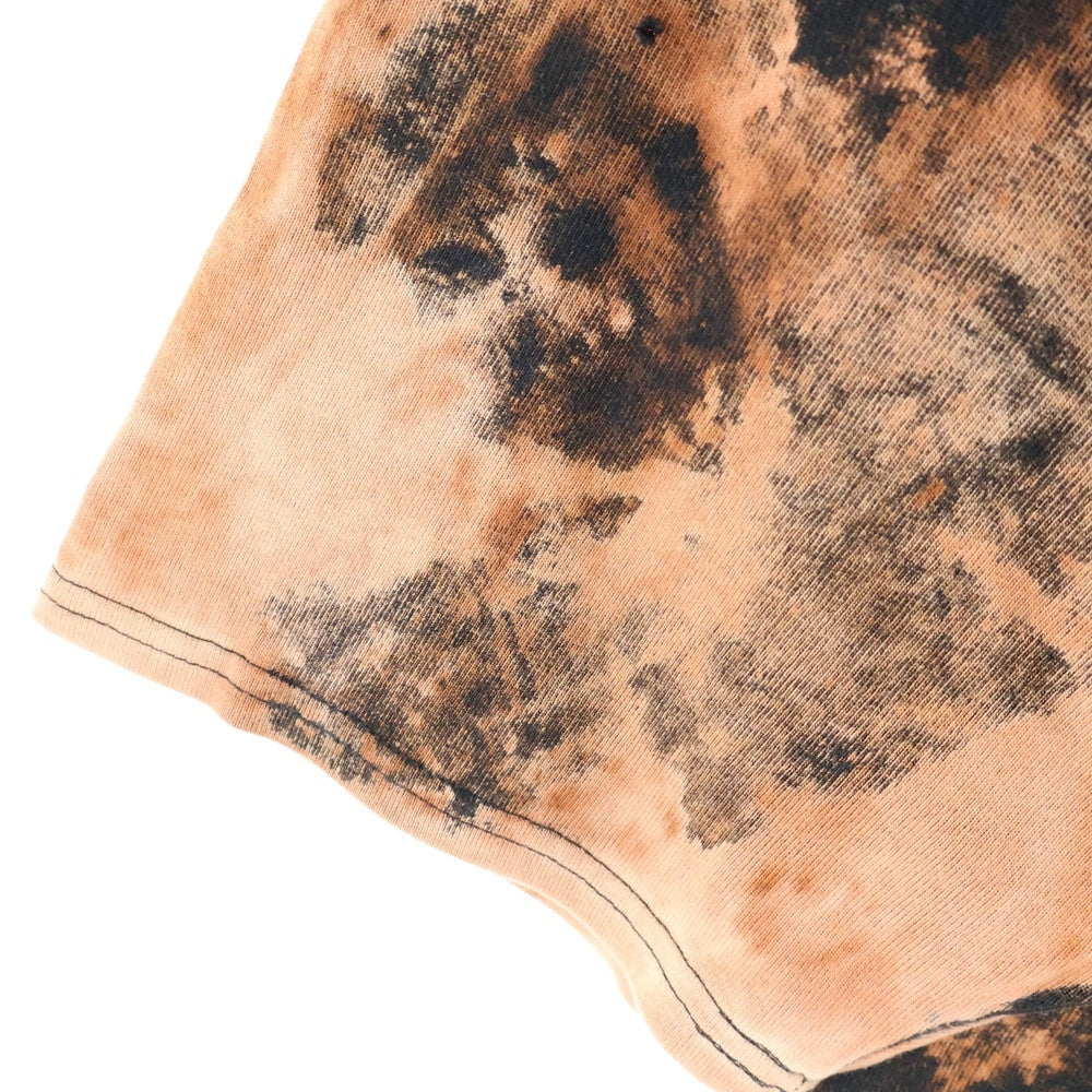 cvtvlist(カタリスト) CRY BITCH TEE クライビッチ バックプリント ブリーチド クルーネック 半袖Tシャツ カットソー オレンジ/ブラウン