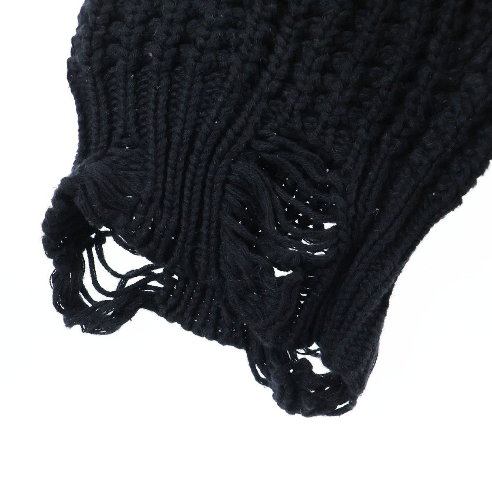 cvtvlist(カタリスト) ダメージ加工 バックモチーフ コットンニット セーター ブラック 2201010202