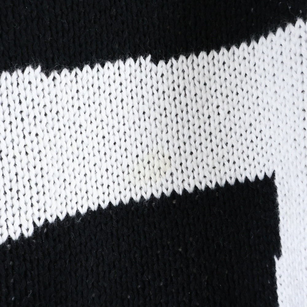 cvtvlist(カタリスト) ダメージ加工 バックモチーフ コットンニット セーター ブラック 2201010202